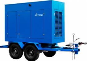 АД-30С-Т400-1РМ7 на прицепе с АВР