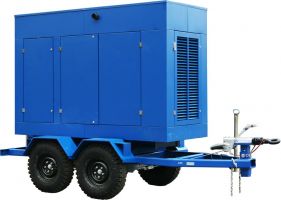 АД-40С-Т400-1РПМ9 на прицепе